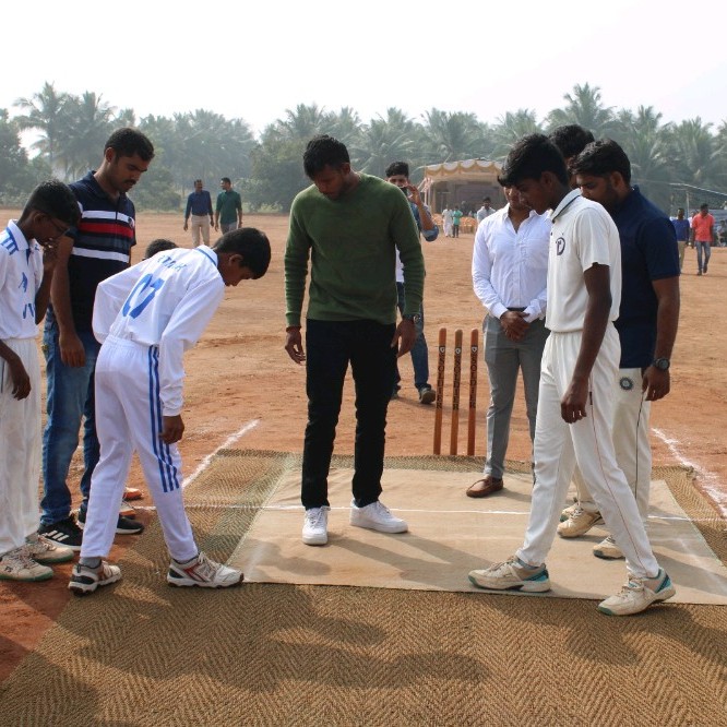 Cricket Ground inaugurated by Natarajan